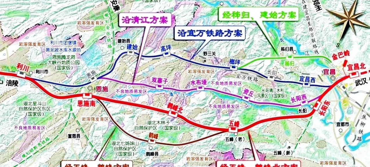 沿江高铁湖北段(武宜高铁开通日期表)