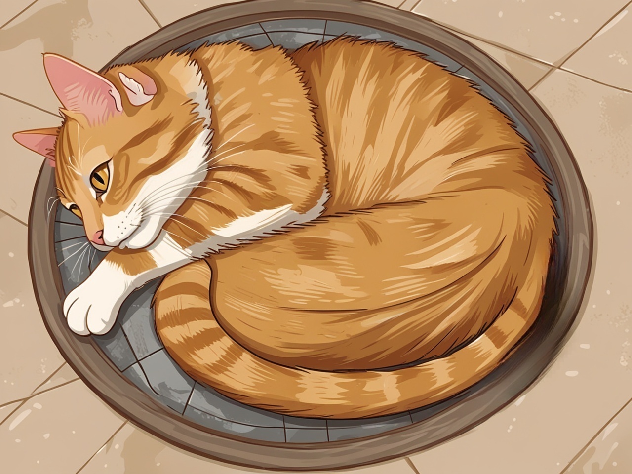 猫睡姿看性格图解(猫睡觉姿势含义图解)